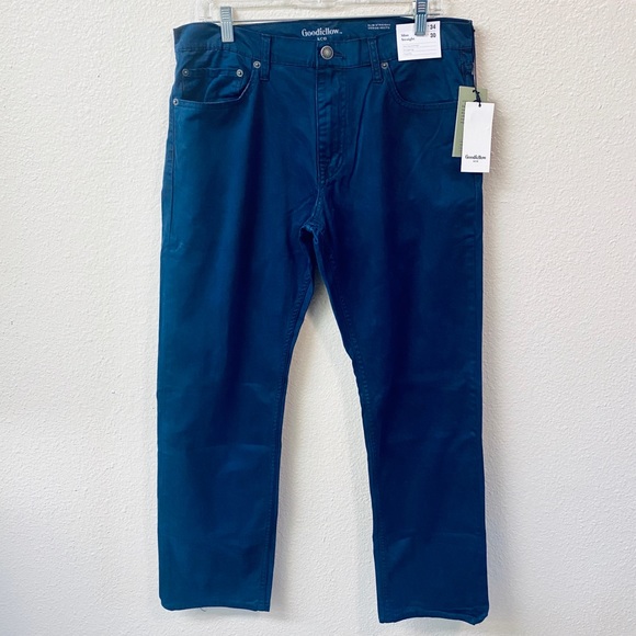 New Goodfellow Mens Jeans 34 x 34 ~ or ~ 33 x 30 Slim Total Flex NWT blue denim